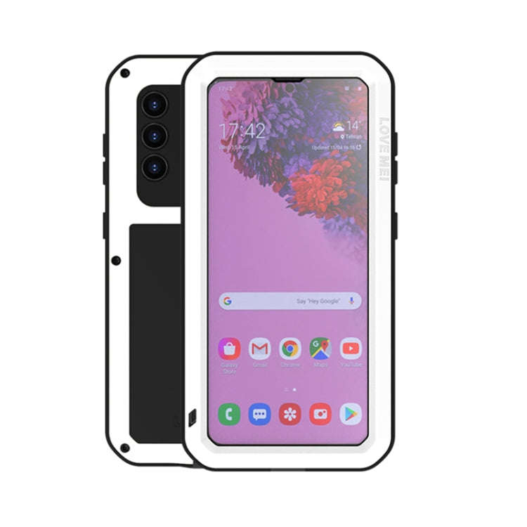 LOVE MEI Metal Shockproof Waterproof Dustproof Protective Case with Glass, For Samsung Galaxy A32...