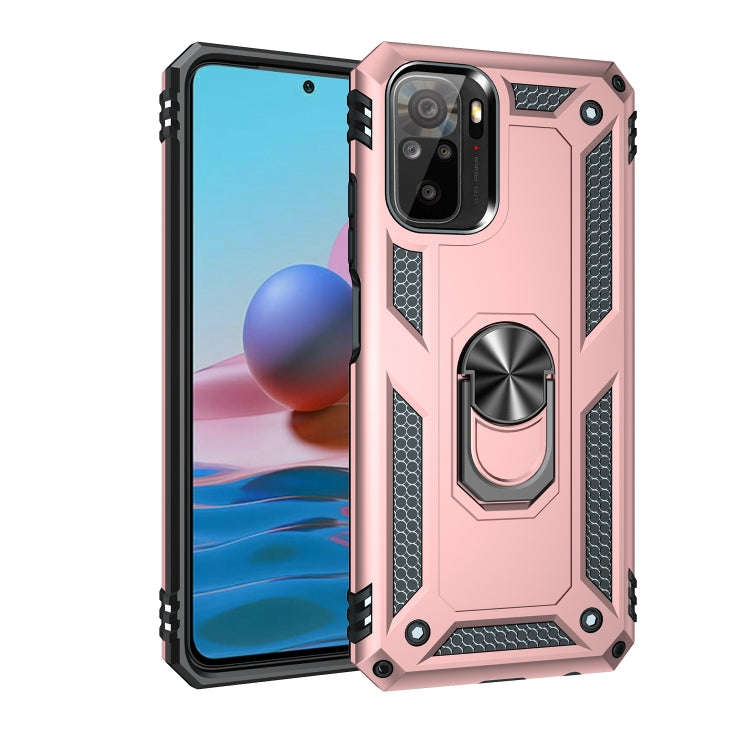 Shockproof TPU + PC Protective Case with 360 Degree Rotating Holder, For Xiaomi Redmi Note 10 / N...