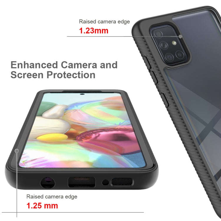 Starry Sky Solid Color Series Shockproof PC + TPU Case with PET Film, For Samsung Galaxy A71, For...