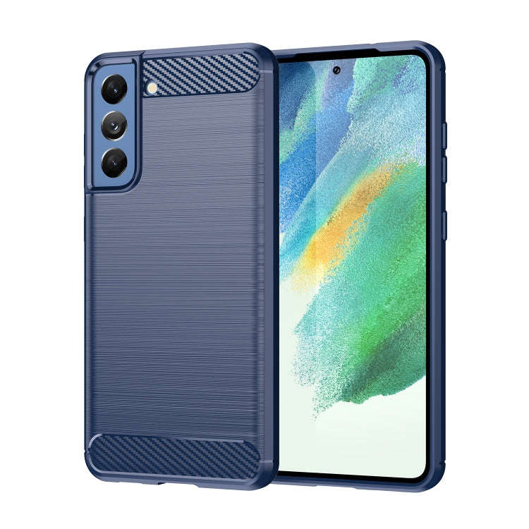 Brushed Texture Carbon Fiber TPU Case, For Samsung Galaxy S21 FE