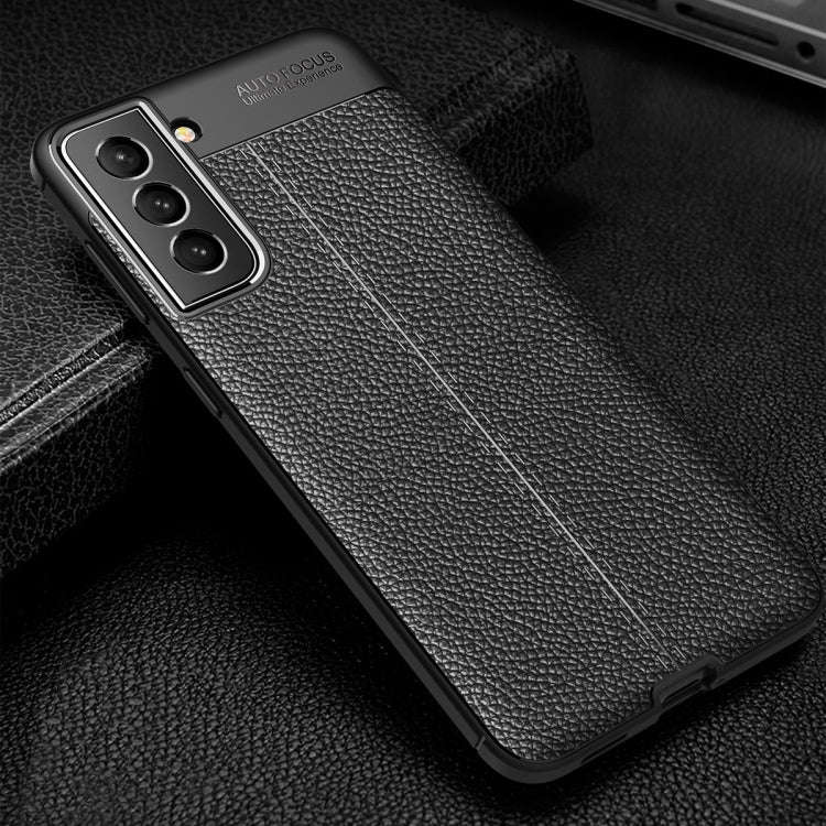 Litchi Texture TPU Shockproof Case, For Samsung Galaxy S21 FE