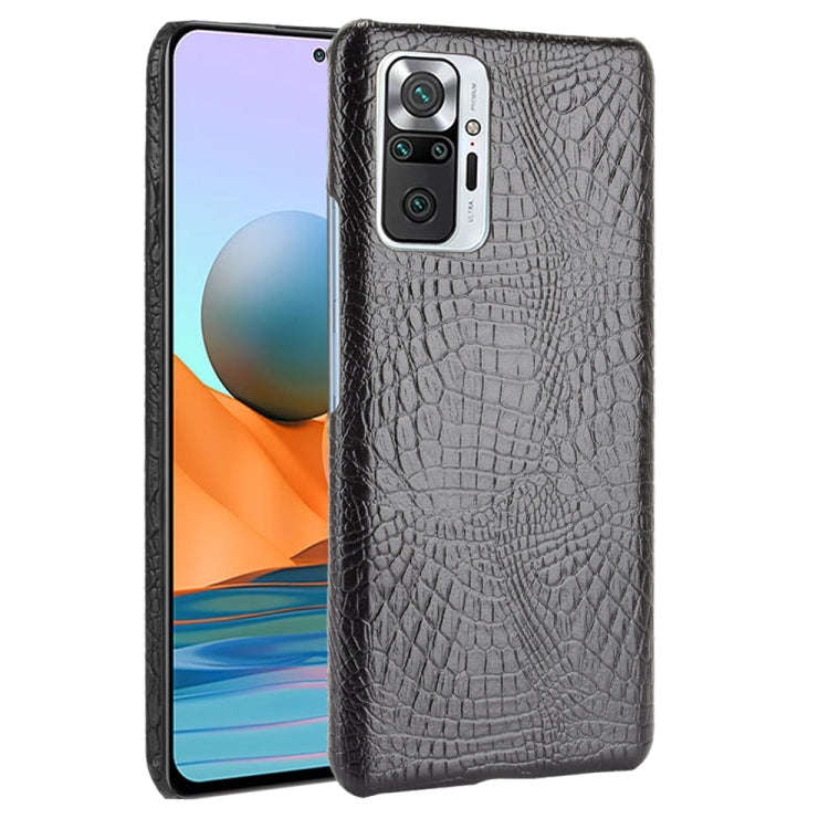 Shockproof Crocodile Texture PC + PU Case, For Xiaomi Redmi Note 10 Pro (India version) / Note 10...