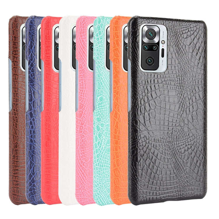 Shockproof Crocodile Texture PC + PU Case, For Xiaomi Redmi Note 10 Pro (India version) / Note 10...