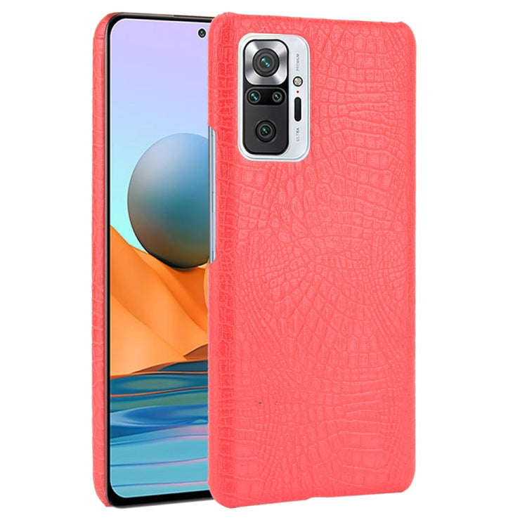 Shockproof Crocodile Texture PC + PU Case, For Xiaomi Redmi Note 10 Pro (India version) / Note 10...