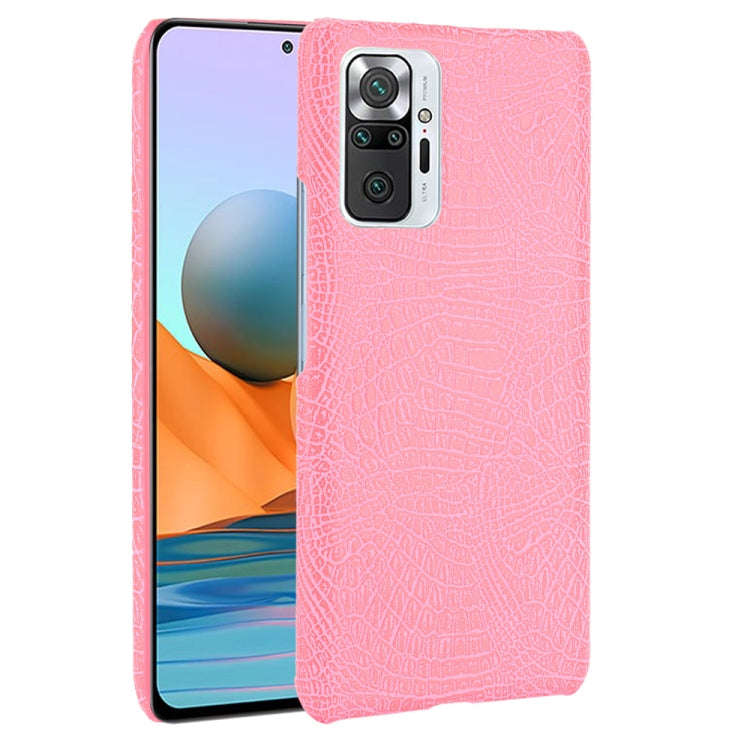 Shockproof Crocodile Texture PC + PU Case, For Xiaomi Redmi Note 10 Pro (India version) / Note 10...