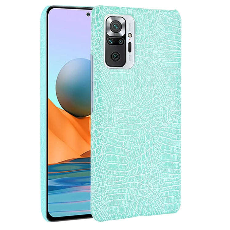 Shockproof Crocodile Texture PC + PU Case, For Xiaomi Redmi Note 10 Pro (India version) / Note 10...