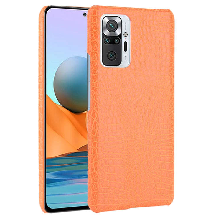 Shockproof Crocodile Texture PC + PU Case, For Xiaomi Redmi Note 10 Pro (India version) / Note 10...