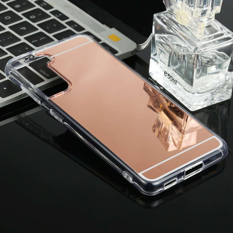 TPU + Acrylic Luxury Plating Mirror Phone Case Cover, For Samsung Galaxy S21 5G