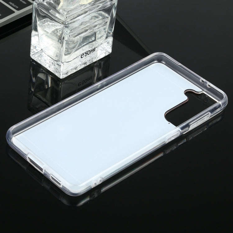 TPU + Acrylic Luxury Plating Mirror Phone Case Cover, For Samsung Galaxy S21 5G