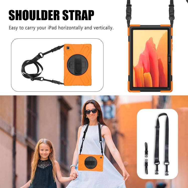 Shockproof Colorful Silicone + PC Protective Case with Holder & Shoulder Strap & Hand Strap, For ...