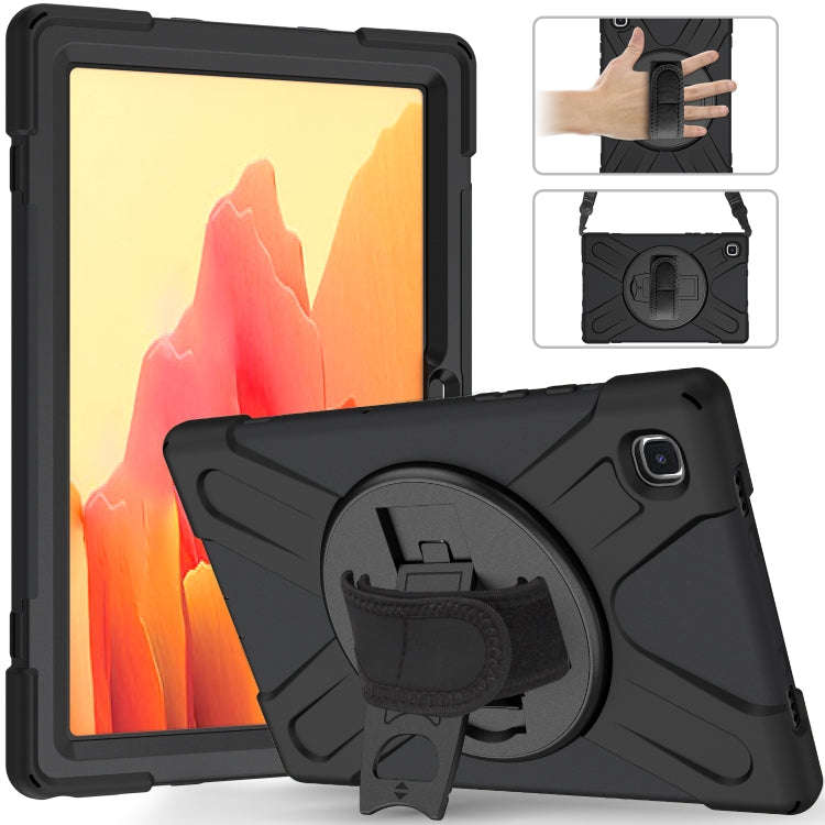 Shockproof Colorful Silicone + PC Protective Case with Holder & Shoulder Strap & Hand Strap, For ...