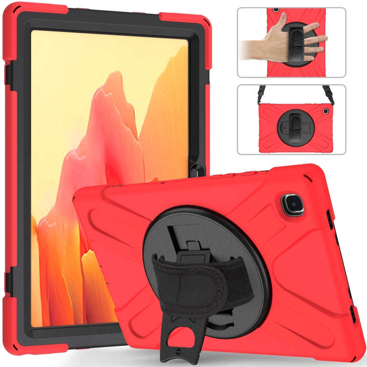 Shockproof Colorful Silicone + PC Protective Case with Holder & Shoulder Strap & Hand Strap, For ...