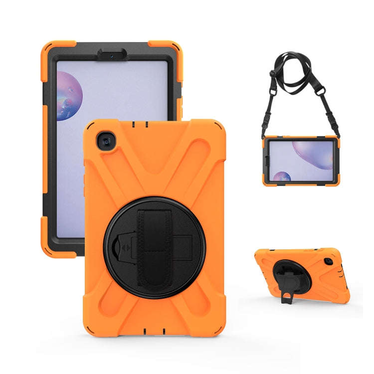Shockproof Colorful Silicone + PC Protective Case with Holder & Shoulder Strap & Hand Strap, For ...