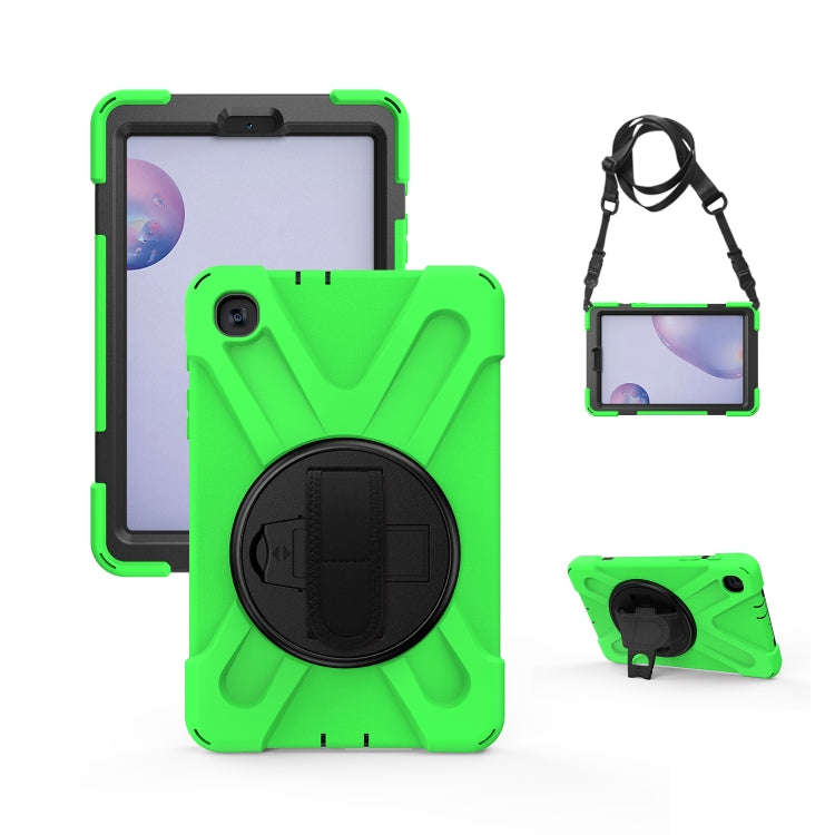 Shockproof Colorful Silicone + PC Protective Case with Holder & Shoulder Strap & Hand Strap, For ...