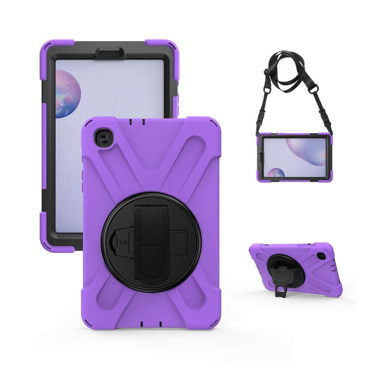 Shockproof Colorful Silicone + PC Protective Case with Holder & Shoulder Strap & Hand Strap, For ...