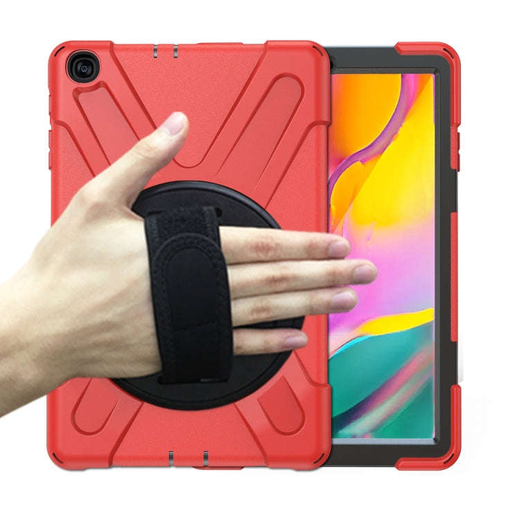 Shockproof Colorful Silicone + PC Protective Case with Holder & Shoulder Strap & Hand Strap, For ...