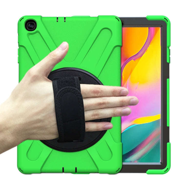 Shockproof Colorful Silicone + PC Protective Case with Holder & Shoulder Strap & Hand Strap, For ...