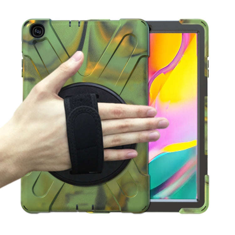 Shockproof Colorful Silicone + PC Protective Case with Holder & Shoulder Strap & Hand Strap, For ...