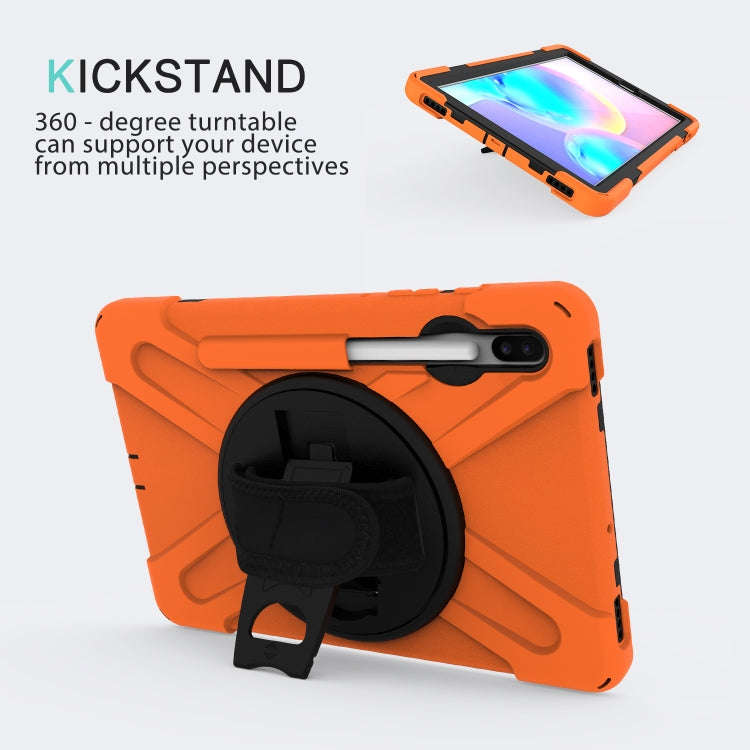 Shockproof Colorful Silicone + PC Protective Case with Holder & Shoulder Strap & Hand Strap & Pen...