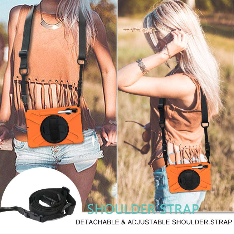 Shockproof Colorful Silicone + PC Protective Case with Holder & Shoulder Strap & Hand Strap & Pen...