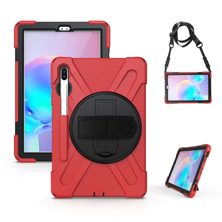Shockproof Colorful Silicone + PC Protective Case with Holder & Shoulder Strap & Hand Strap & Pen...