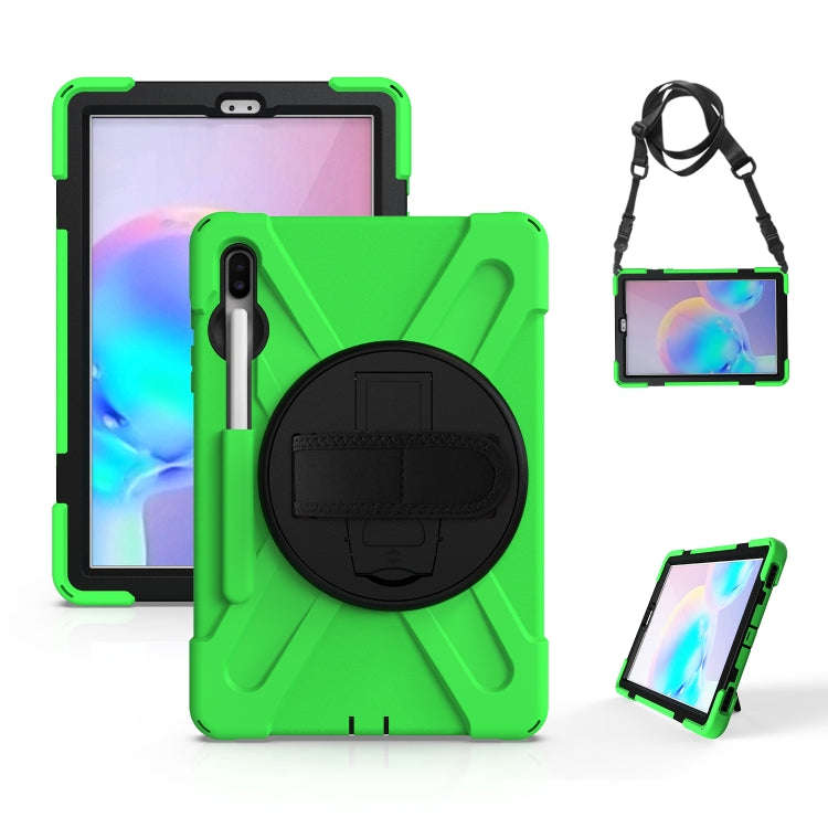 Shockproof Colorful Silicone + PC Protective Case with Holder & Shoulder Strap & Hand Strap & Pen...