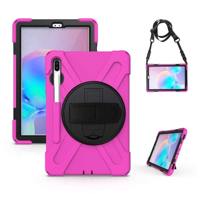 Shockproof Colorful Silicone + PC Protective Case with Holder & Shoulder Strap & Hand Strap & Pen...