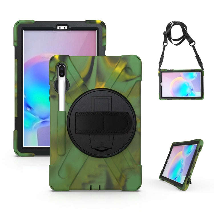 Shockproof Colorful Silicone + PC Protective Case with Holder & Shoulder Strap & Hand Strap & Pen...