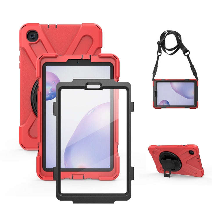 Shockproof Colorful Silicone + PC Protective Case with Holder & Shoulder Strap & Hand Strap & Scr...