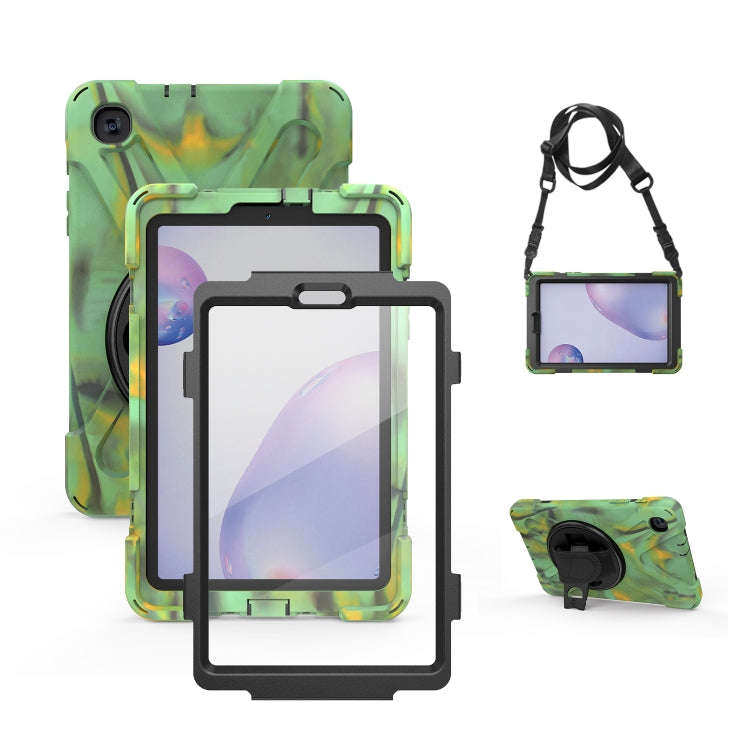 Shockproof Colorful Silicone + PC Protective Case with Holder & Shoulder Strap & Hand Strap & Scr...