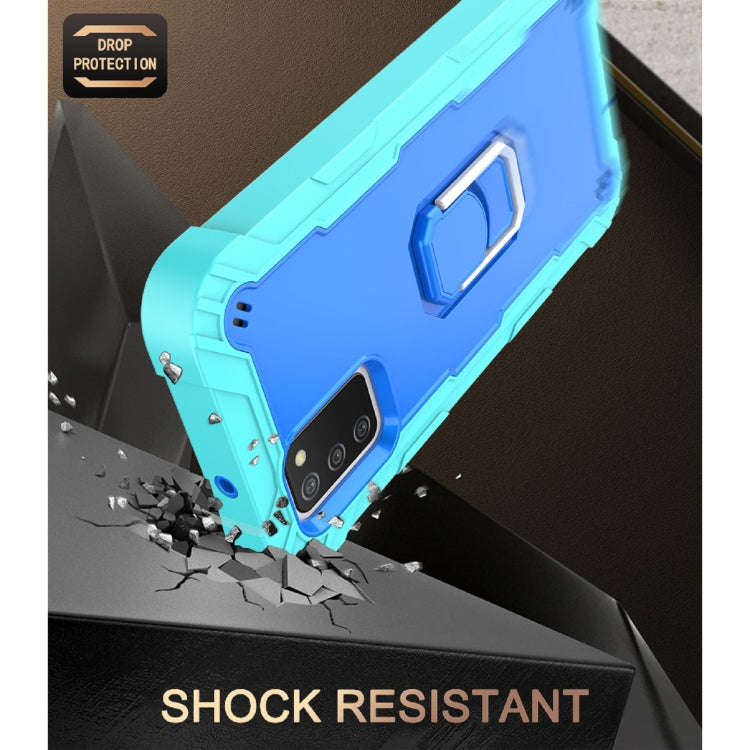 PC + Rubber 3-layers Shockproof Protective Case with Rotating Holder, For Samsung Galaxy A02s, Fo...