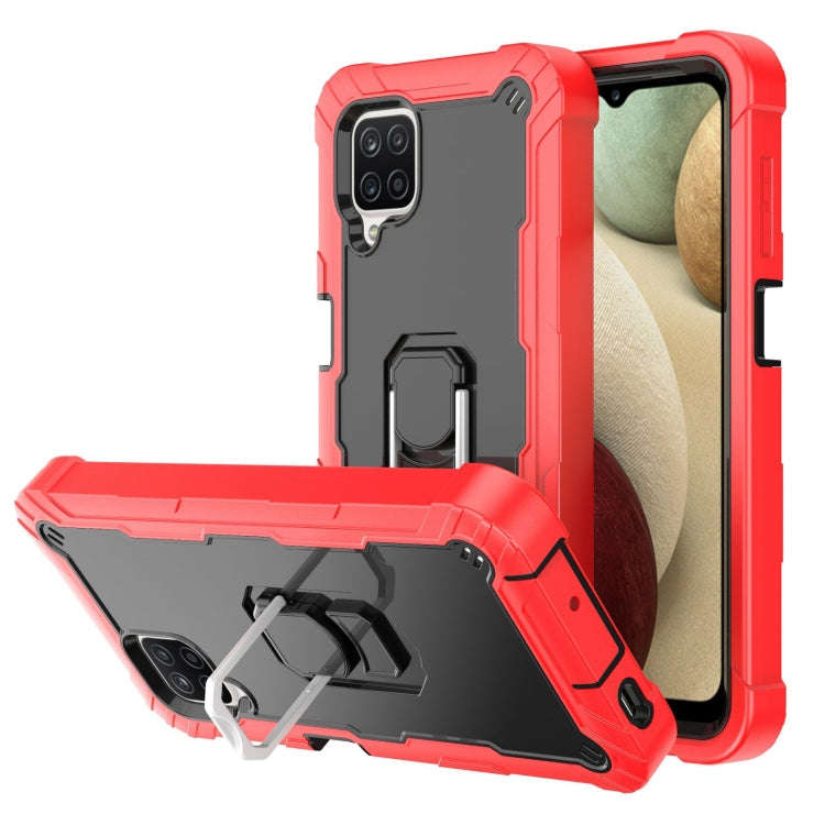 PC + Rubber 3-layers Shockproof Protective Case with Rotating Holder, For Samsung Galaxy A02s, Fo...
