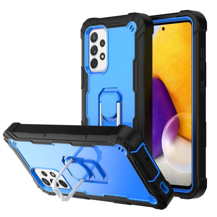 PC + Rubber 3-layers Shockproof Protective Case with Rotating Holder, For Samsung Galaxy A02s, Fo...