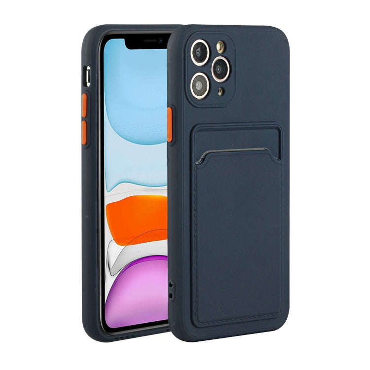 Card Slot Design Shockproof TPU Protective Case, For iPhone 11 Pro Max, For iPhone 12 mini, For i...