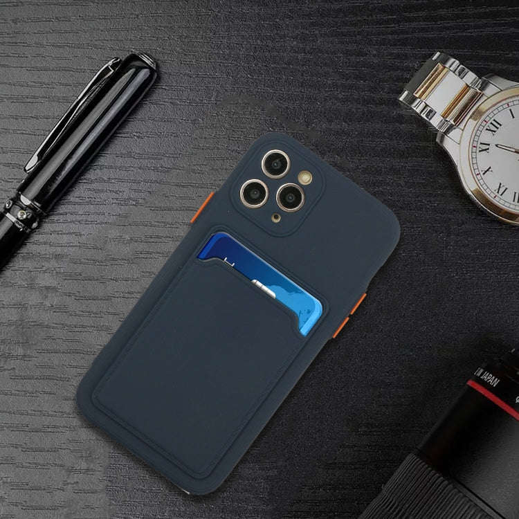 Card Slot Design Shockproof TPU Protective Case, For iPhone 11 Pro Max, For iPhone 12 mini, For i...