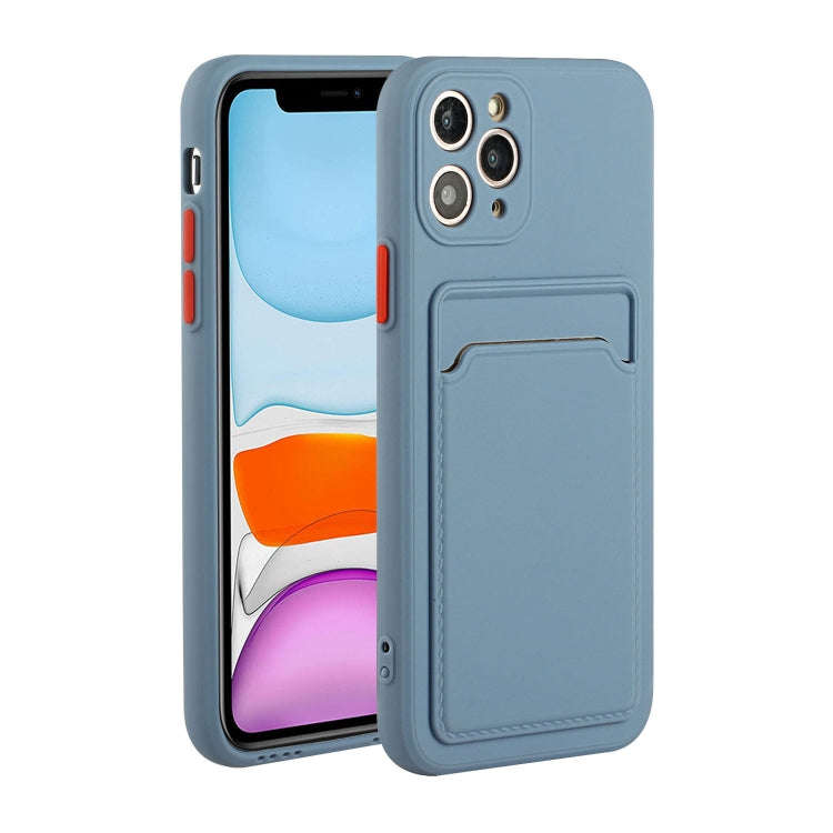 Card Slot Design Shockproof TPU Protective Case, For iPhone 11 Pro Max, For iPhone 12 mini, For i...