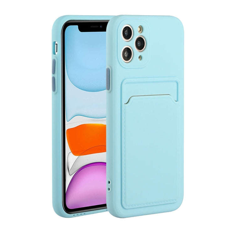 Card Slot Design Shockproof TPU Protective Case, For iPhone 11 Pro Max, For iPhone 12 mini, For i...