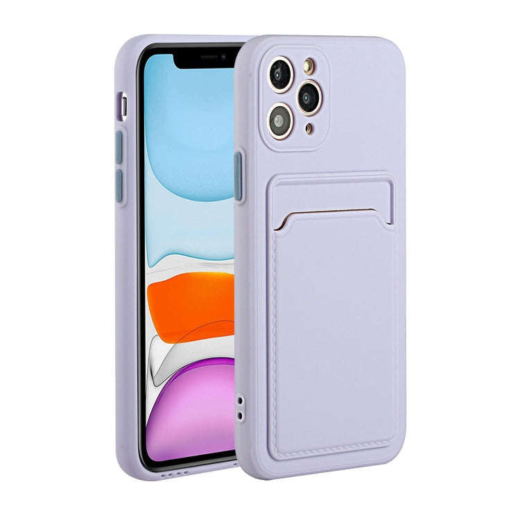 Card Slot Design Shockproof TPU Protective Case, For iPhone 11 Pro Max, For iPhone 12 mini, For i...