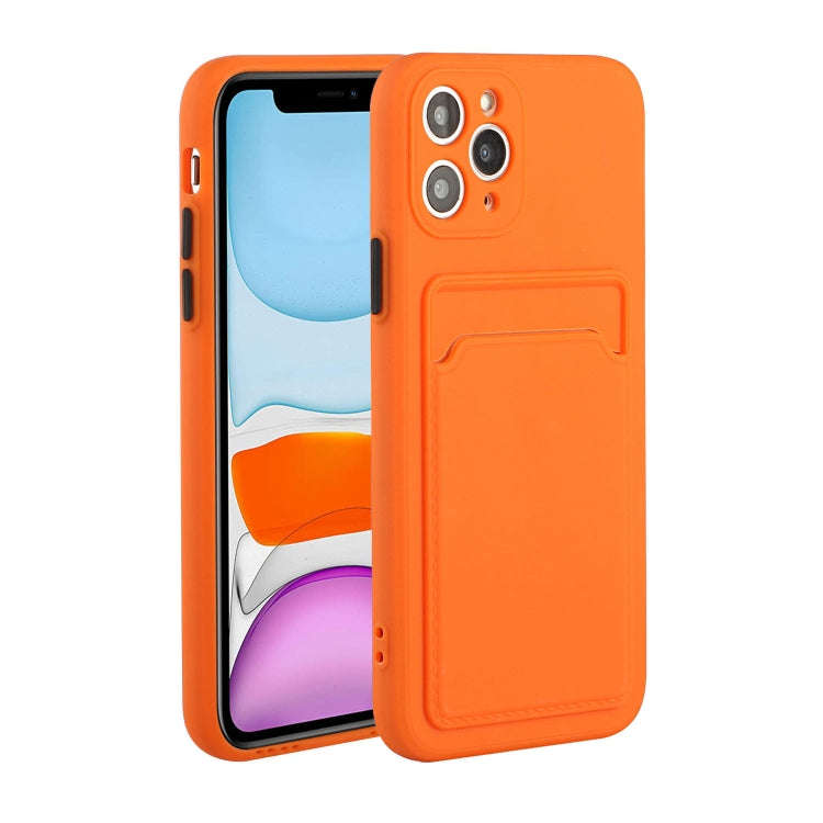 Card Slot Design Shockproof TPU Protective Case, For iPhone 11 Pro Max, For iPhone 12 mini, For i...
