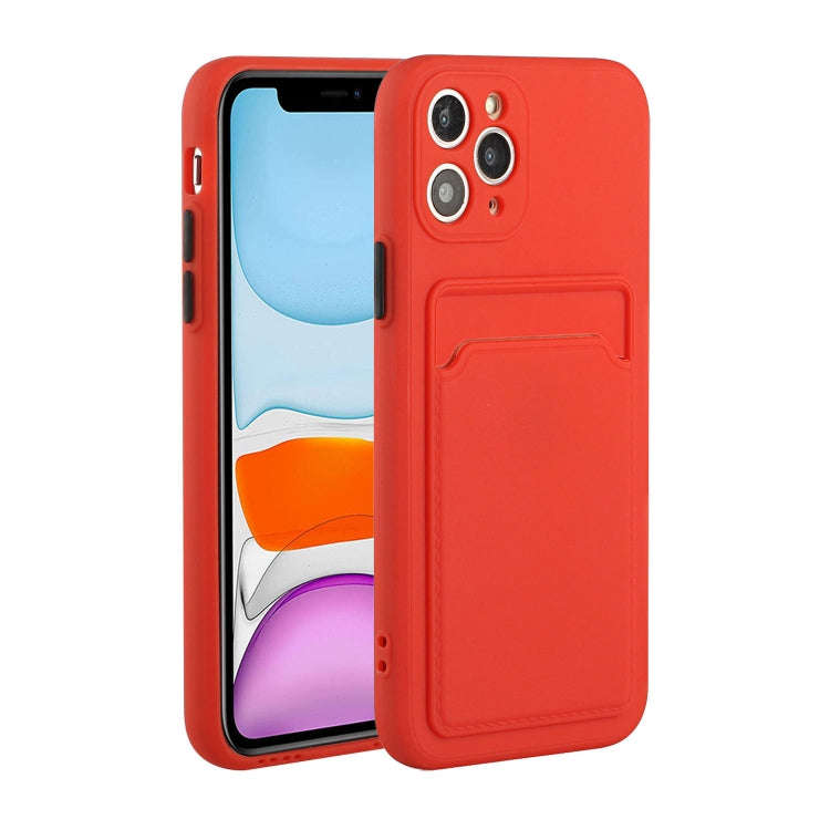 Card Slot Design Shockproof TPU Protective Case, For iPhone 11 Pro Max, For iPhone 12 mini, For i...