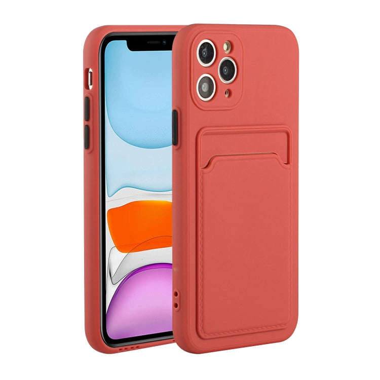 Card Slot Design Shockproof TPU Protective Case, For iPhone 11 Pro Max, For iPhone 12 mini, For i...