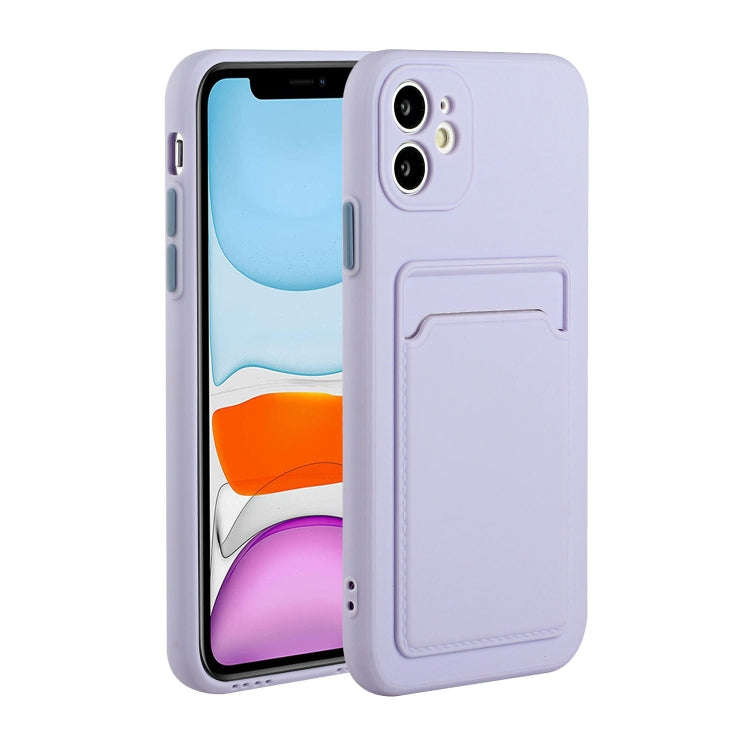 Card Slot Design Shockproof TPU Protective Case, For iPhone 11 Pro Max, For iPhone 12 mini, For i...