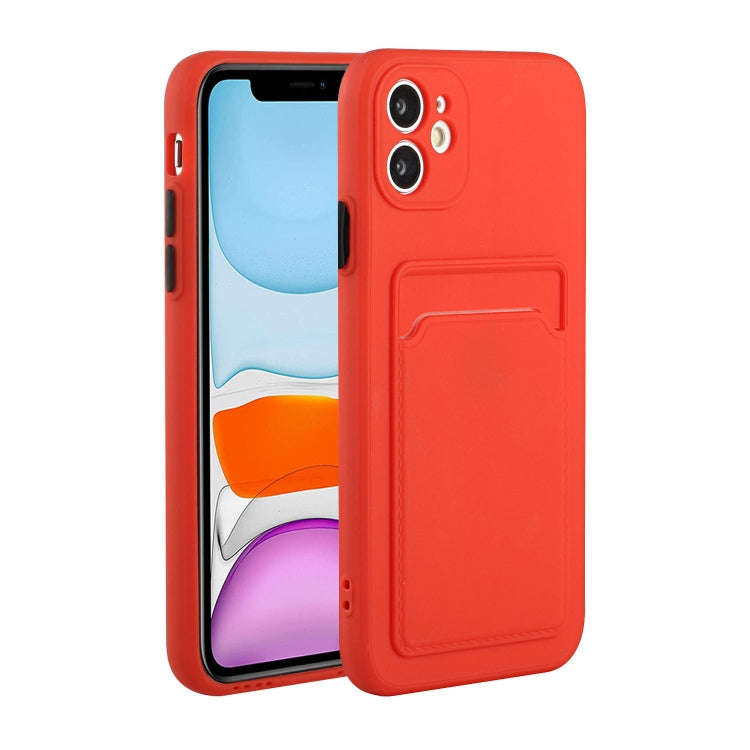 Card Slot Design Shockproof TPU Protective Case, For iPhone 11 Pro Max, For iPhone 12 mini, For i...
