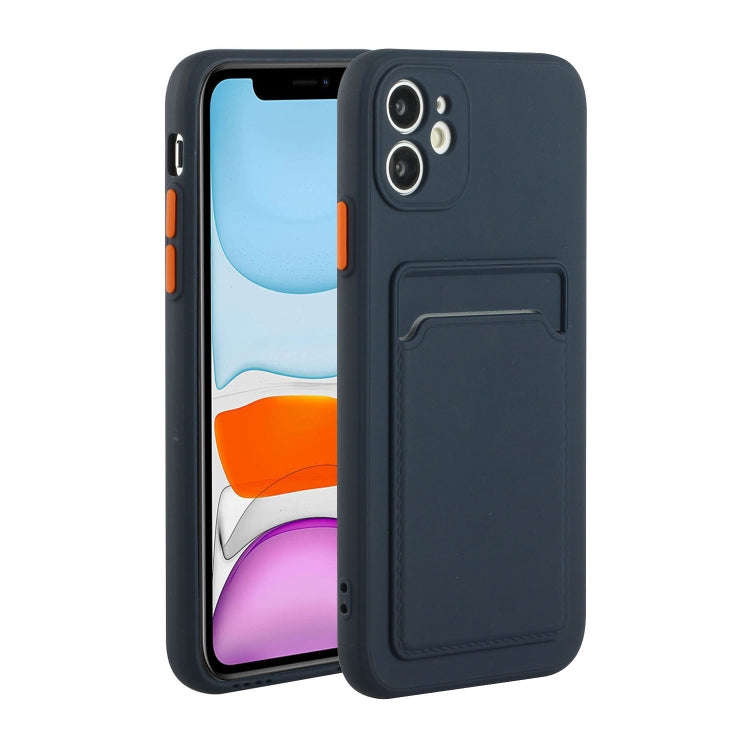 Card Slot Design Shockproof TPU Protective Case, For iPhone 11 Pro Max, For iPhone 12 mini, For i...