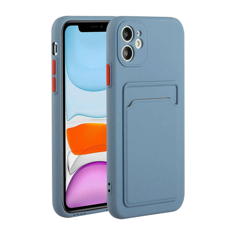 Card Slot Design Shockproof TPU Protective Case, For iPhone 11 Pro Max, For iPhone 12 mini, For i...