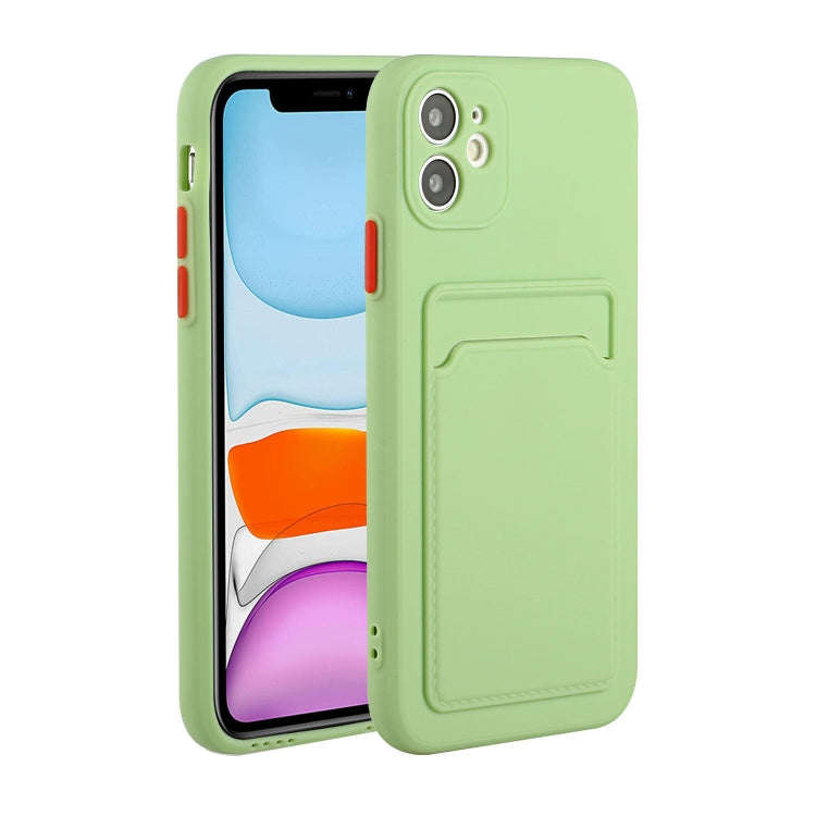 Card Slot Design Shockproof TPU Protective Case, For iPhone 11 Pro Max, For iPhone 12 mini, For i...