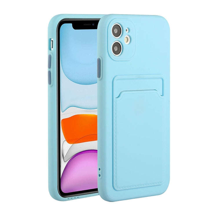 Card Slot Design Shockproof TPU Protective Case, For iPhone 11 Pro Max, For iPhone 12 mini, For i...