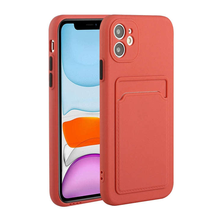 Card Slot Design Shockproof TPU Protective Case, For iPhone 11 Pro Max, For iPhone 12 mini, For i...