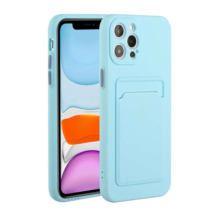 Card Slot Design Shockproof TPU Protective Case, For iPhone 11 Pro Max, For iPhone 12 mini, For i...