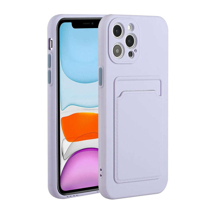 Card Slot Design Shockproof TPU Protective Case, For iPhone 11 Pro Max, For iPhone 12 mini, For i...